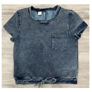 DENIM SLEEVELESS SHIRT